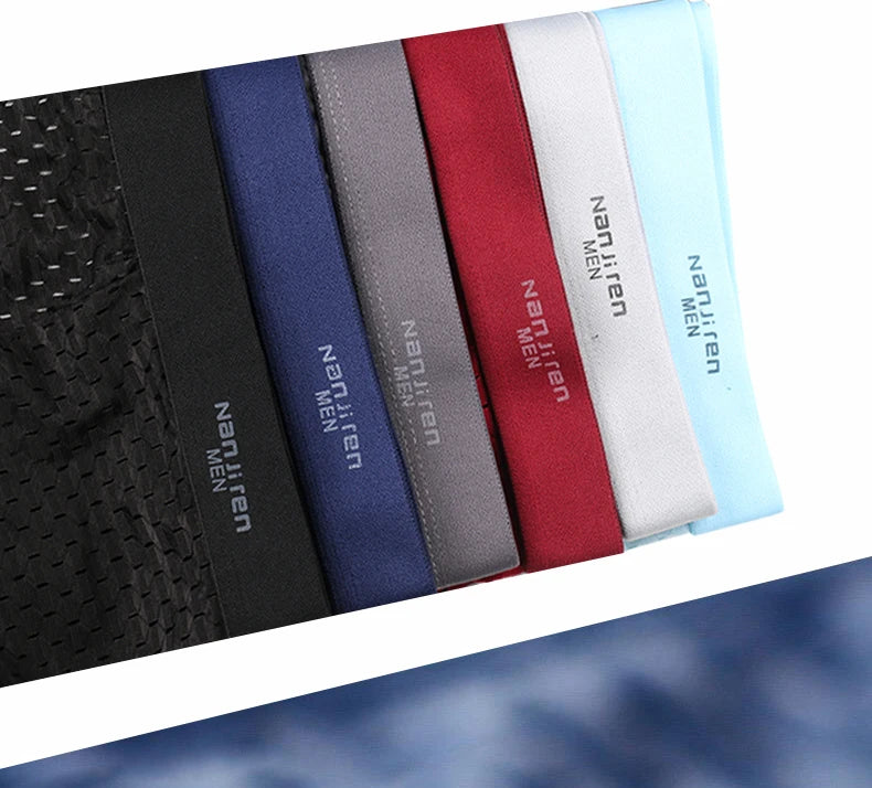 Ice Silk Mesh Boxer Shorts  
**Description:**  
Experience comfort and style with our Ice Silk Mesh Boxer Shorts for men. These sexy underpants offer a breathable fit and a sleek design, perfect for everyday wear. Availabl