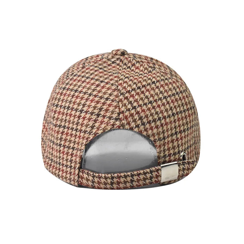 **Title:**  
FS Brown Vintage Plaid Baseball Cap - Unisex
**Title:**  
FS Brown Vintage Plaid Baseball Cap - Unisex