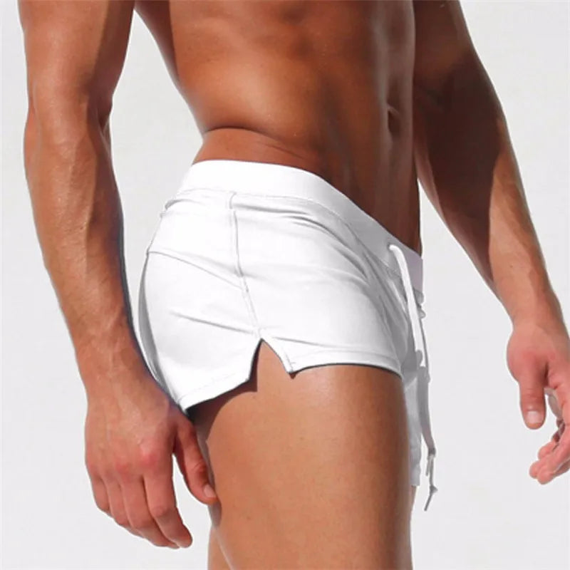 **Title:**  
2024 Men's Sexy Swim Briefs - Sunga Beach Shorts