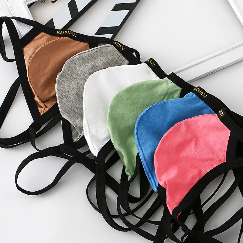 Breathable Knitted Cotton G-String Jockstraps  
**Description:**  
Elevate your underwear collection with our Breathable Knitted Cotton G-String Jockstraps for men. These sexy thong underwear pieces offer a comfortable fit a