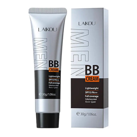 **Title:**  
BB Cream for Men - All-in-One Moisturizer & Foundation
**Description:**  
Achieve a flawless complexion with our BB Cream for Men, a multifunctional product that combines face moisturizer, makeup foundation, and