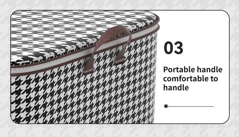 Houndstooth Dustproof Storage Box