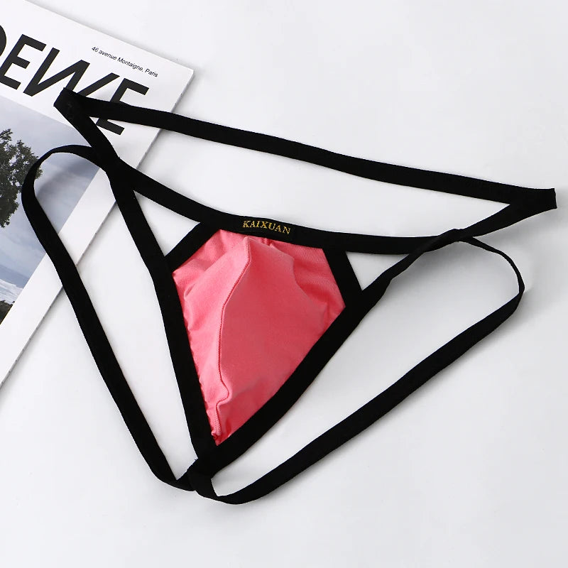 Breathable Knitted Cotton G-String Jockstraps  
**Description:**  
Elevate your underwear collection with our Breathable Knitted Cotton G-String Jockstraps for men. These sexy thong underwear pieces offer a comfortable fit a