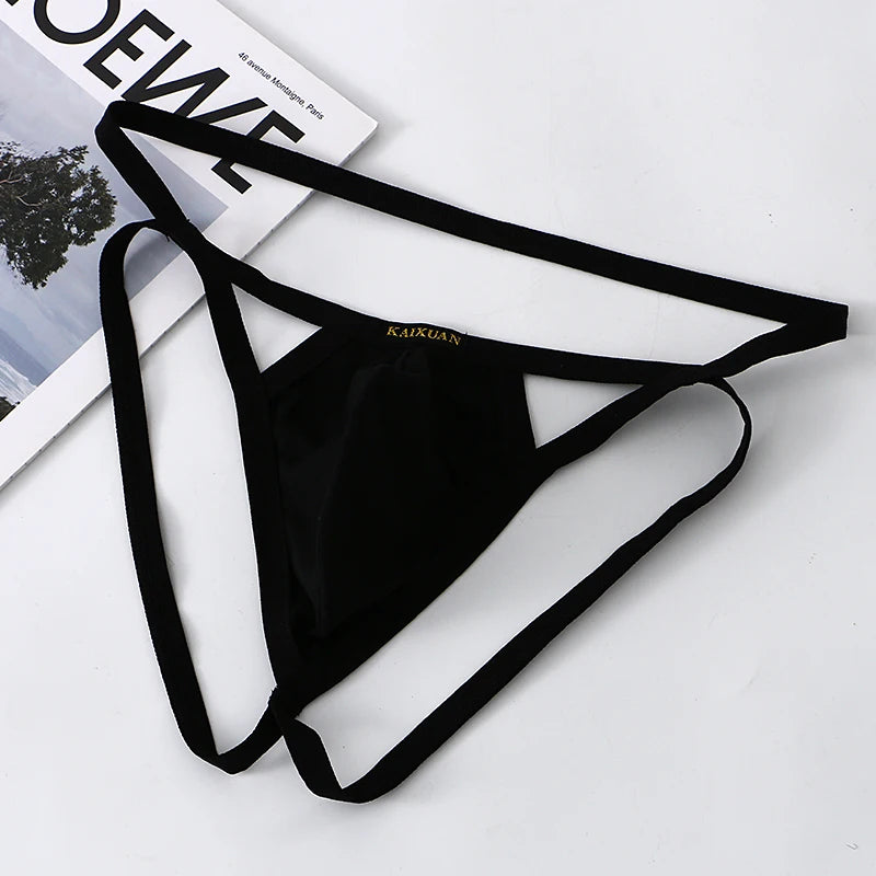 Breathable Knitted Cotton G-String Jockstraps  
**Description:**  
Elevate your underwear collection with our Breathable Knitted Cotton G-String Jockstraps for men. These sexy thong underwear pieces offer a comfortable fit a