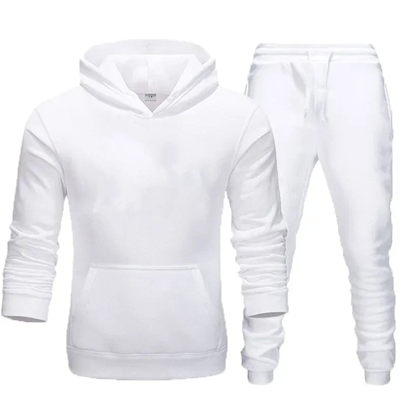 **Title:**  
Basic Men/Women 2-Piece Sweatshirt & Jogger Set - Sportswear