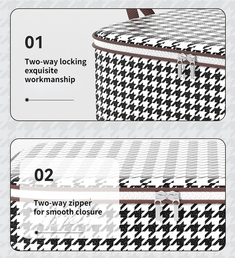 Houndstooth Dustproof Storage Box