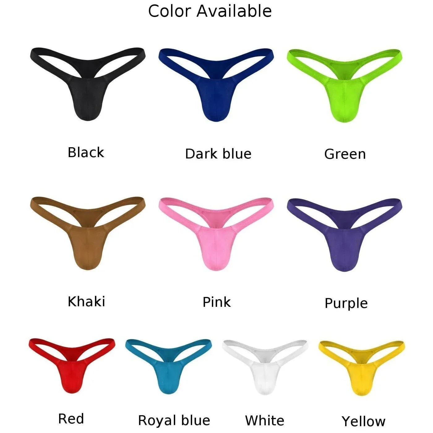 Low-Rise Solid Color Thongs