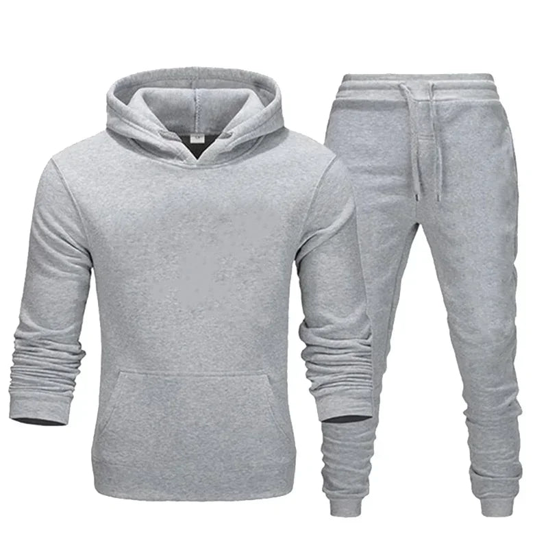 **Title:**  
Basic Men/Women 2-Piece Sweatshirt & Jogger Set - Sportswear
