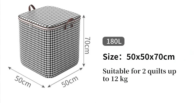 Houndstooth Dustproof Storage Box