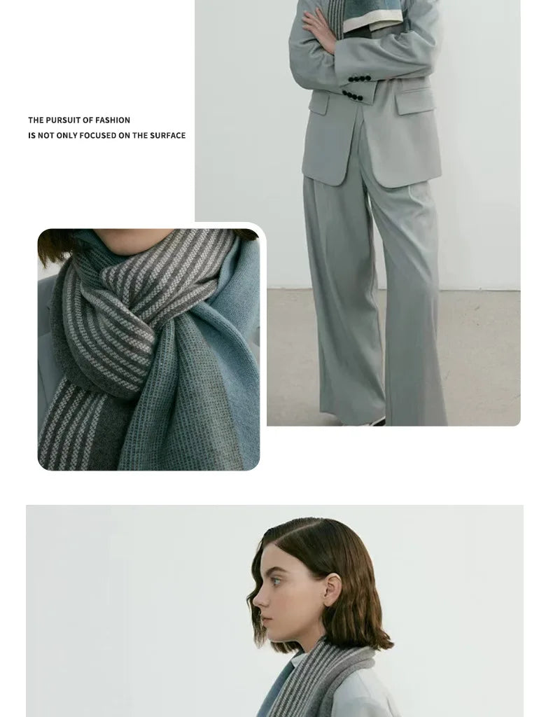 Elegant Retro Unisex Winter Scarf