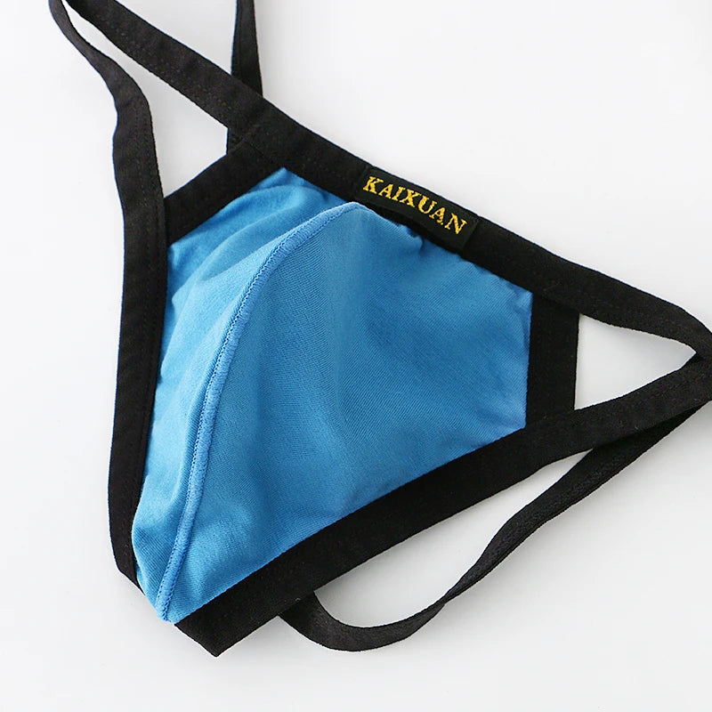 Breathable Knitted Cotton G-String Jockstraps  
**Description:**  
Elevate your underwear collection with our Breathable Knitted Cotton G-String Jockstraps for men. These sexy thong underwear pieces offer a comfortable fit a