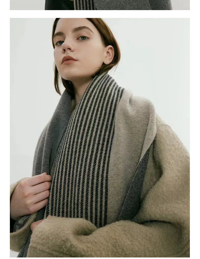 Elegant Retro Unisex Winter Scarf