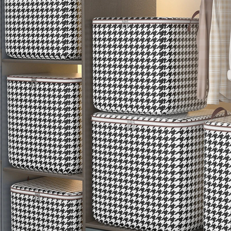 Houndstooth Dustproof Storage Box