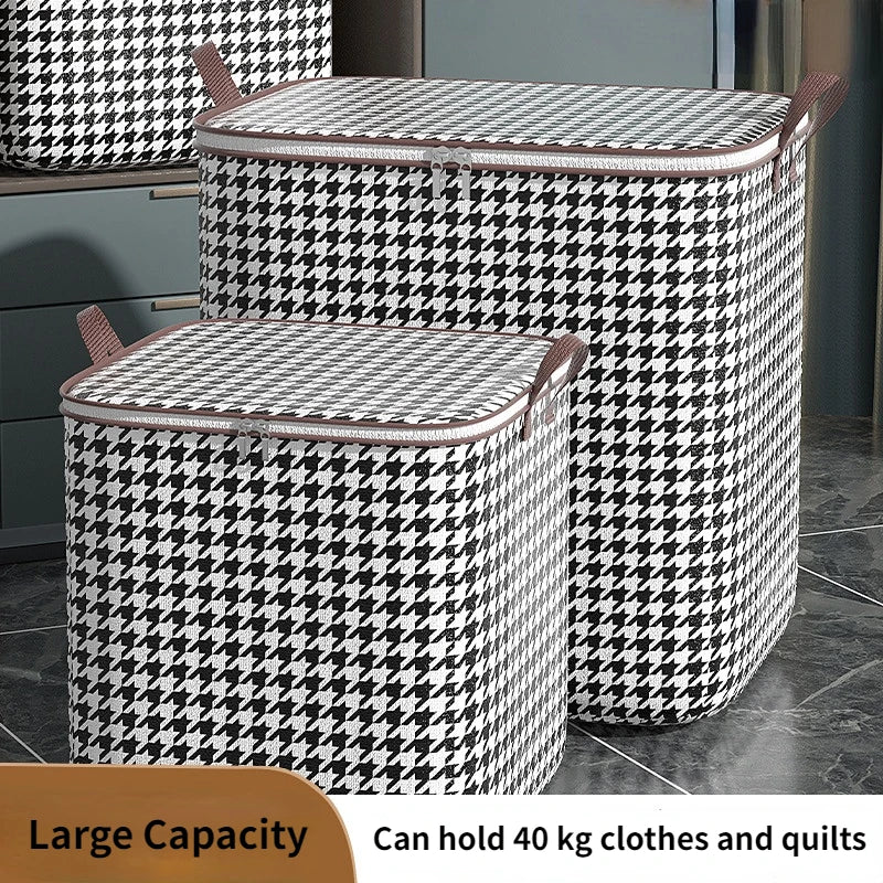 Houndstooth Dustproof Storage Box
