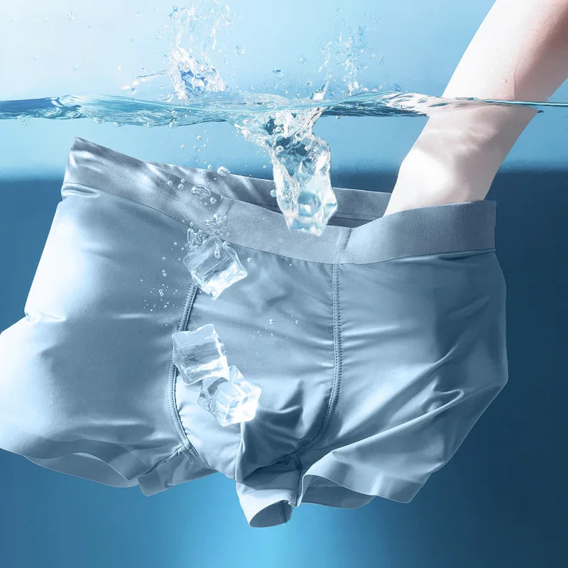 3A Antibacterial Ice Silk Boxer Shorts