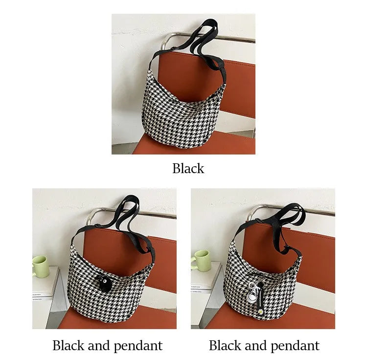 Classic Houndstooth Crossbody Bag