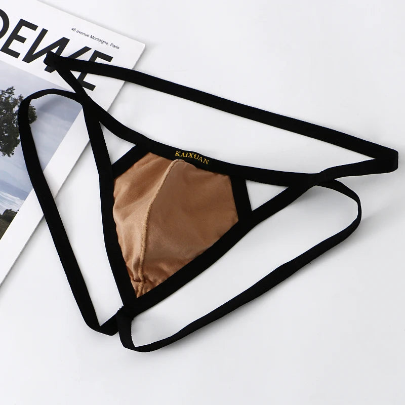 Breathable Knitted Cotton G-String Jockstraps  
**Description:**  
Elevate your underwear collection with our Breathable Knitted Cotton G-String Jockstraps for men. These sexy thong underwear pieces offer a comfortable fit a