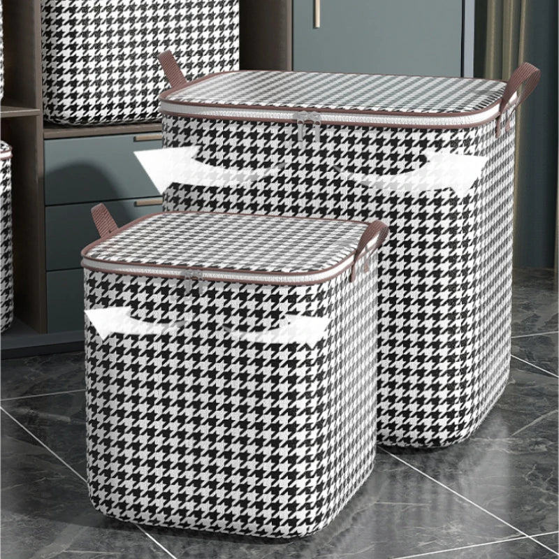 Houndstooth Dustproof Storage Box