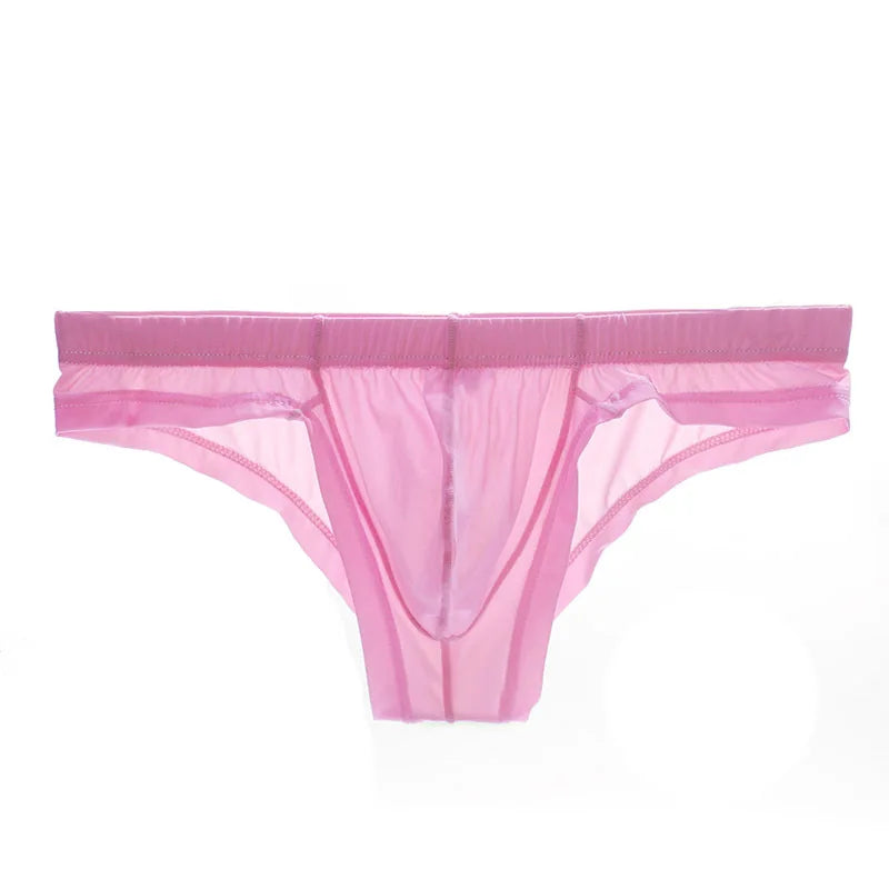 Sexy Ice Silk Low-Waist Briefs