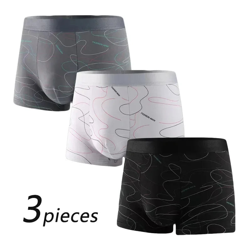 3-Piece Sports Boxer Shorts  
**Description:**  
Stay comfortable during workouts with our 3-Piece Men's Sports Boxer Shorts. Available in sizes 2XL, 3XL, and 4XL, these breathable underpants feature a simple line design, pe