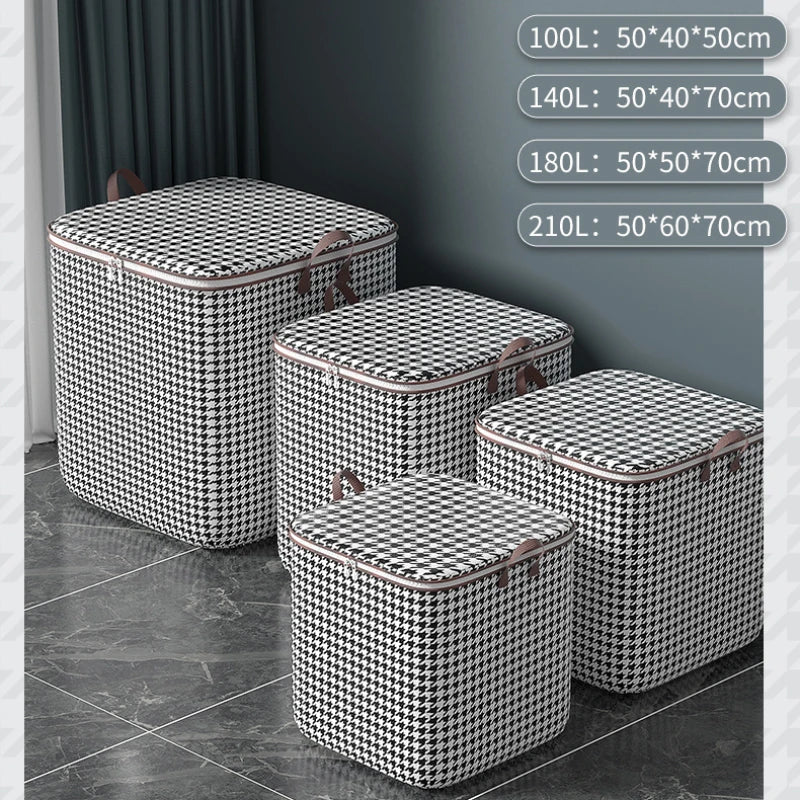 Houndstooth Dustproof Storage Box