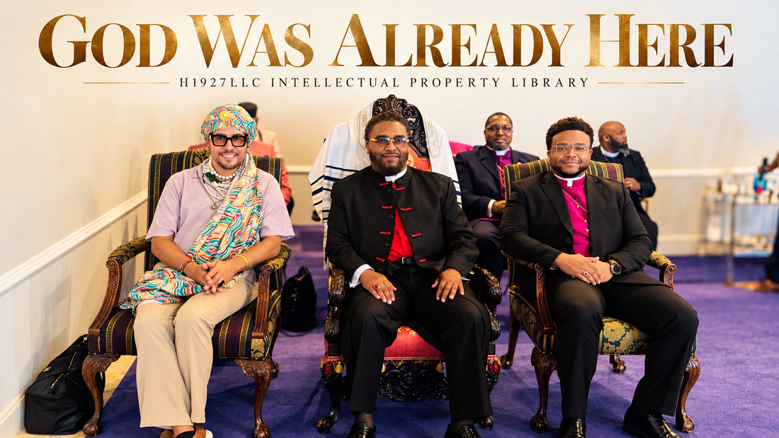 God Was Already Here — H1927LLC Intellectual Property Library cover featuring Duke DeAndre Richardson with leadership of The Kingdom Church in Emporia, Virginia