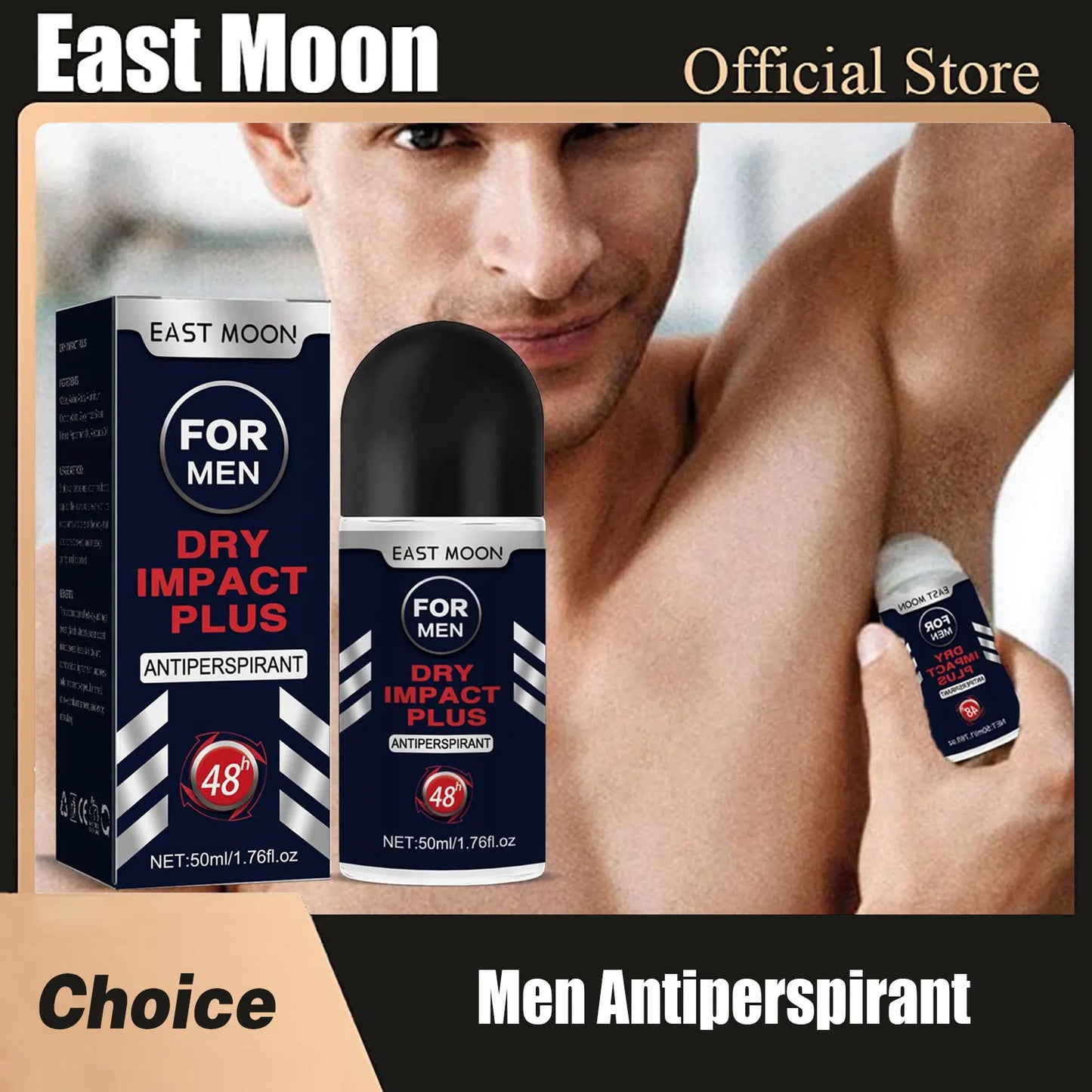 Men's Antiperspirant Roll-On - Long-Lasting Sweat & Odor Protection