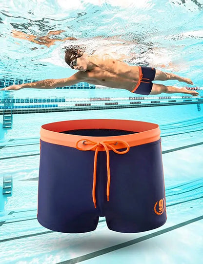 Men's Quick-Dry Boxer Swim Trunks | Athletic Swim Shorts