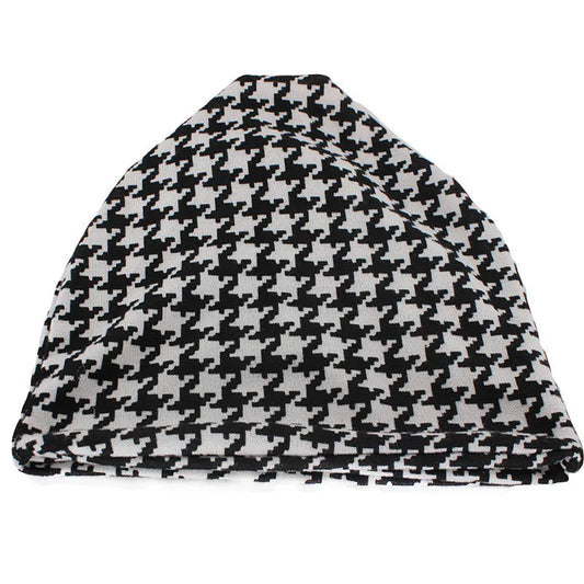Classic Houndstooth Beanie & Scarf Set