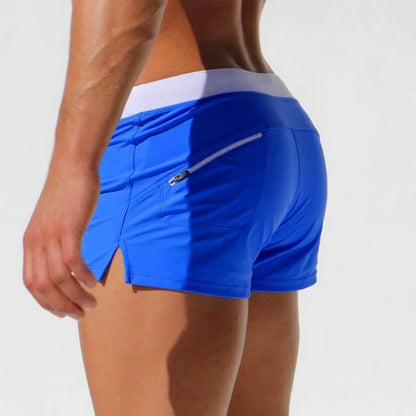 Men's Quick-Dry Swim Boxer Briefs | Breathable Athletic Swim Shorts