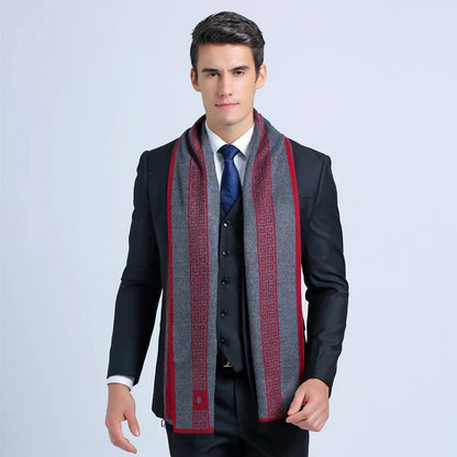 Unisex Geometric Business Scarf