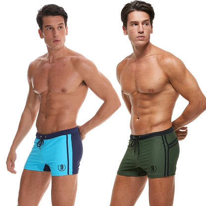 Men's Quick-Dry Boxer Swim Trunks | Athletic Swim Shorts