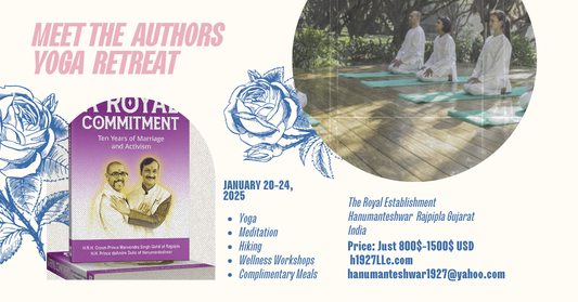 Join Us for an Exclusive "Meet the Authors" & Yoga Retreat!  Dates: January 20-24, 2025 (Monday to Friday) Location: The Royal Establishment, Hanumanteshwar, Rajpipla, India