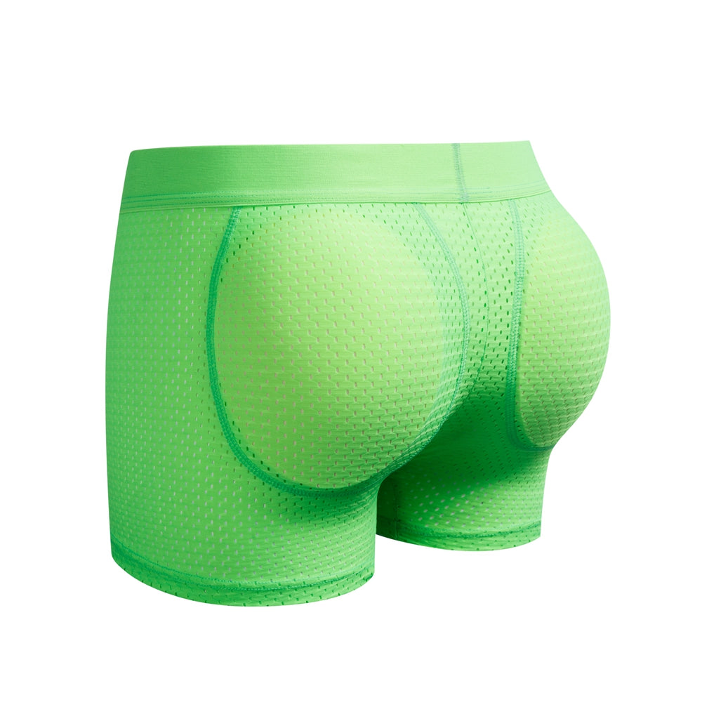 Mesh Padded Ice Silk Boxer Briefs