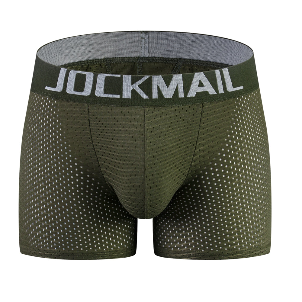 Mesh Padded Ice Silk Boxer Briefs