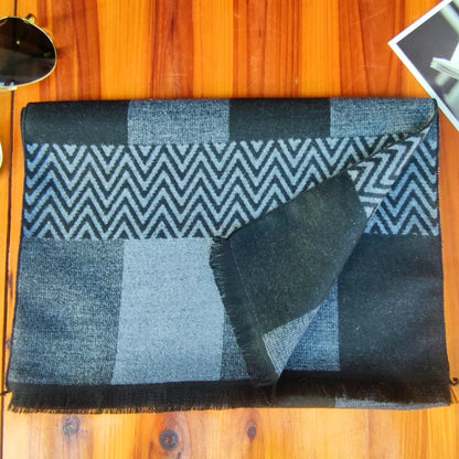 Unisex Designer Cashmere Plaid Winter Scarf