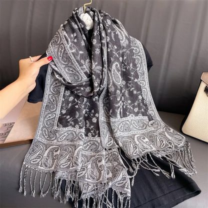 H1927 Luxury Cashmere Pashmina Shawl