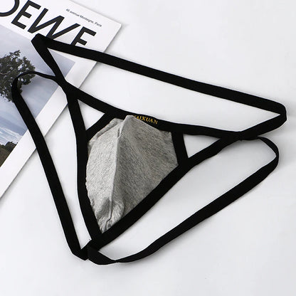H1927 Breathable Knitted Cotton G-String Jockstrap