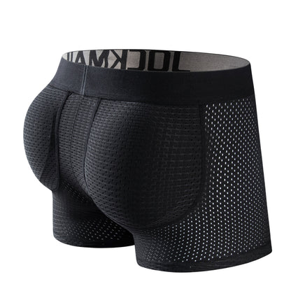 H1927 Mesh Padded Ice Silk Boxer Briefs