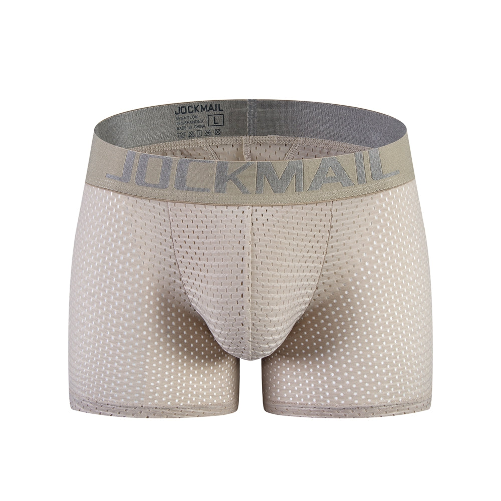 Mesh Padded Ice Silk Boxer Briefs