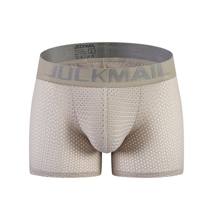 H1927 Mesh Padded Ice Silk Boxer Briefs
