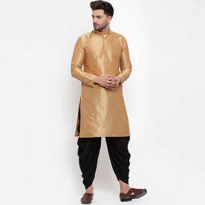 Men's Black Pleated Dhoti Pants | Traditional Indian Style