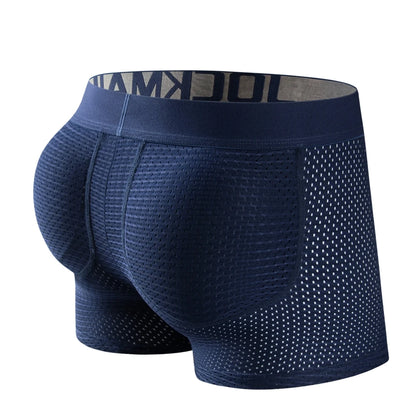 H1927 Mesh Padded Ice Silk Boxer Briefs