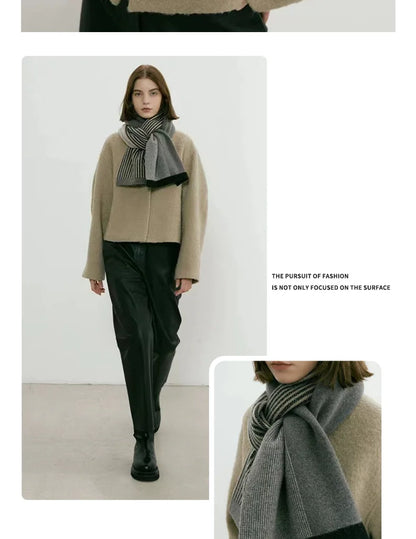 Elegant Retro Unisex Winter Scarf