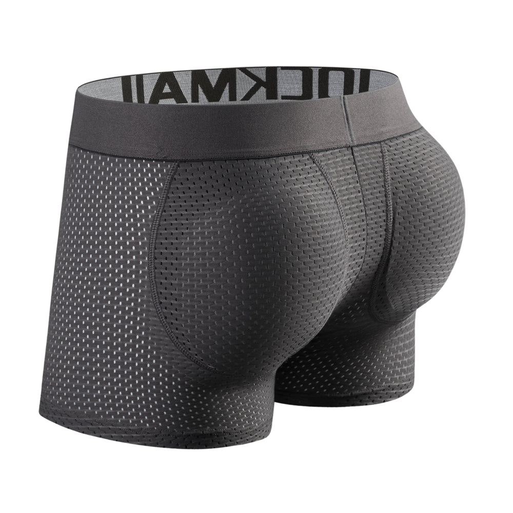 Mesh Padded Ice Silk Boxer Briefs