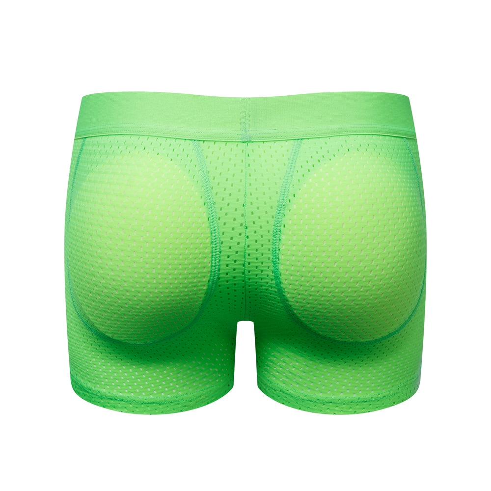 Mesh Padded Ice Silk Boxer Briefs