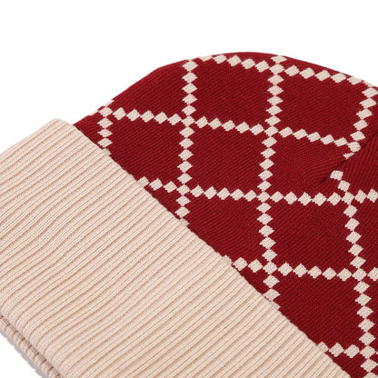 Unisex Premium Wool Winter 3-Piece Set | Plaid Knit Beanie, Scarf & Touchscreen Gloves