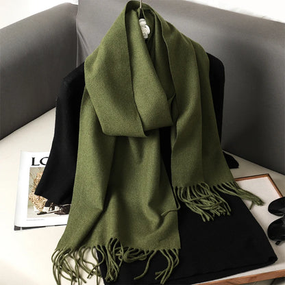 H1927 Luxurious Long Cashmere Winter Scarf