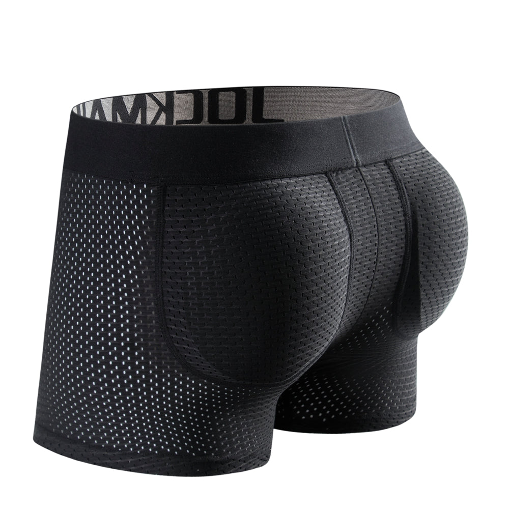 Mesh Padded Ice Silk Boxer Briefs