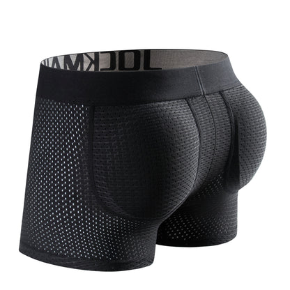 H1927 Mesh Padded Ice Silk Boxer Briefs